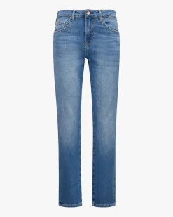 Girlfriend Mid-Rise Straight Jeans