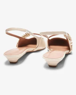 Glossy Slingback-Pumps