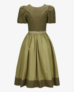 Guila Midi-Leinendirndl mit Seidenschürze