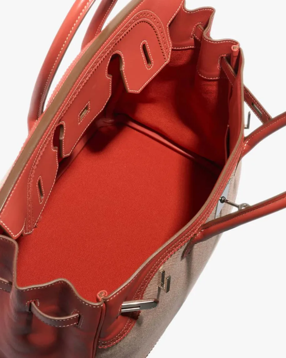 Hermès Vintage Birkin Ghillies 35 Palladium Tasche