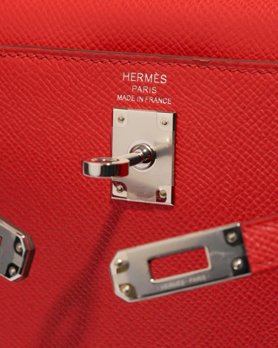 Hermès Vintage Kelly 25 Palladium Tasche