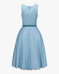 Himmelsträume Midi-Dirndl mit Seidensamt-Schürze