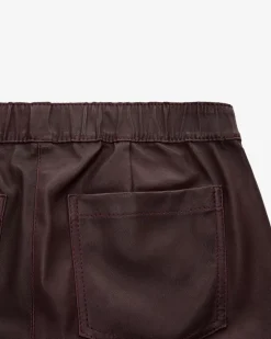 7/8-Hose aus Lammnappaleder