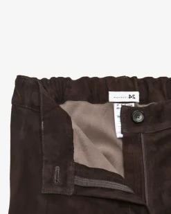 Hose aus Veloursleder