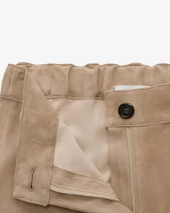 Hose aus Veloursleder