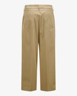 7/8-Hose High Waist aus Baumwoll-Mix