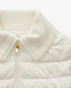 Hybrid-Daunen-Strickjacke