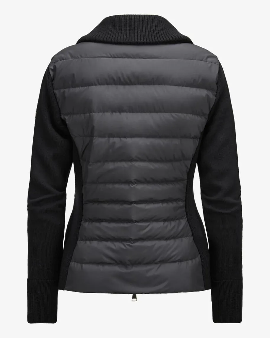 Hybrid-Daunen-Strickjacke