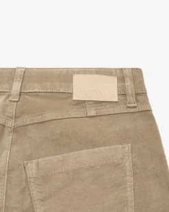 Iris Samthose aus Baumwoll-Mix