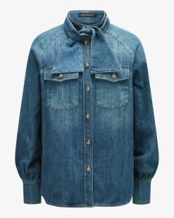 Jeansbluse