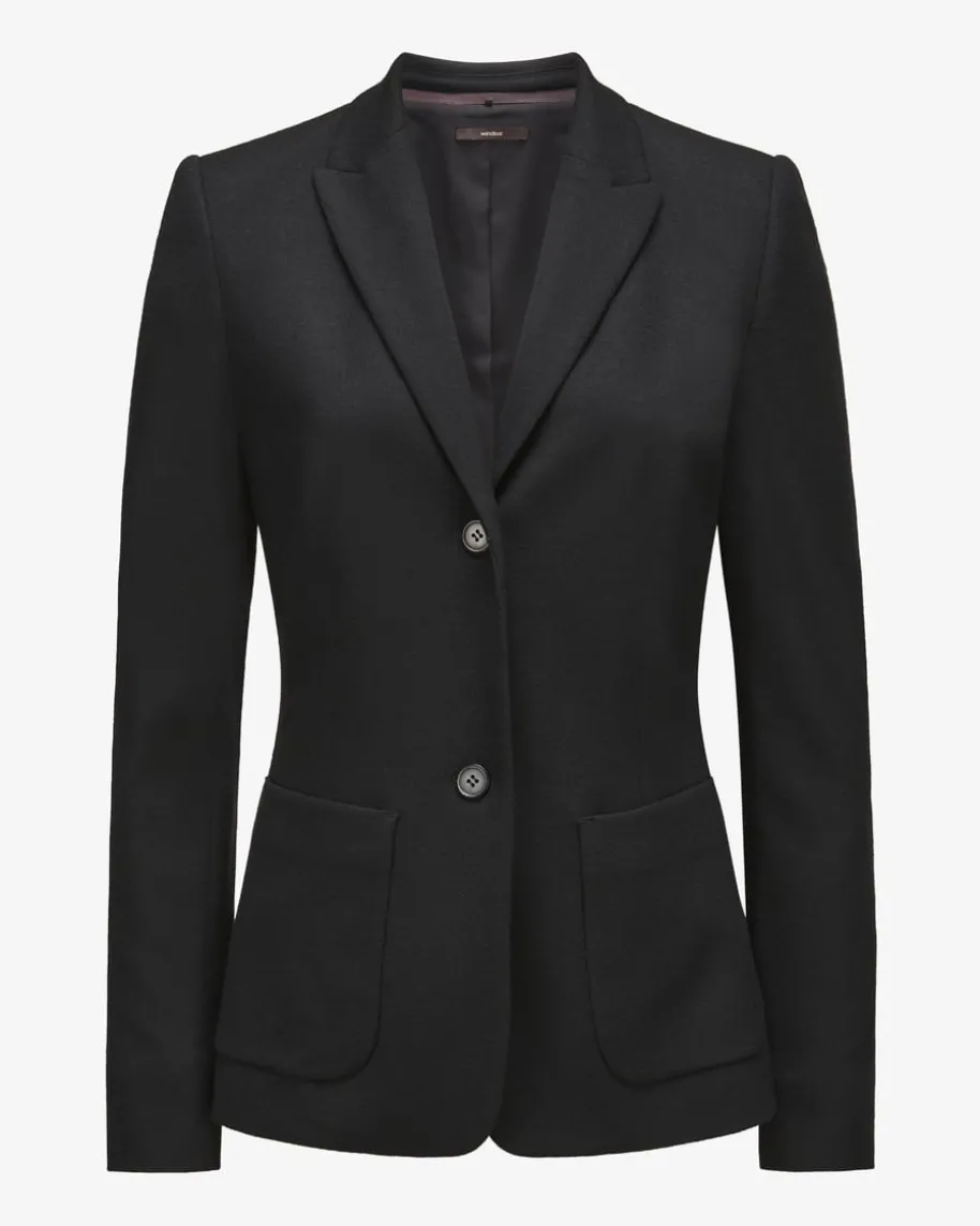 Jerseyblazer aus Wolle