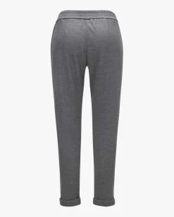 7/8-Joggpants aus Baumwolle und Seide