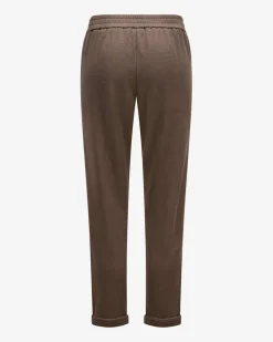 7/8-Joggpants aus Baumwolle und Seide