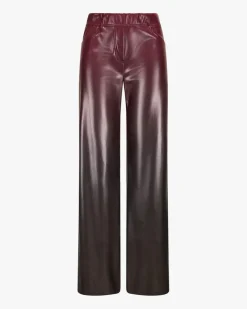 Lederhose High Waist Wide Fit