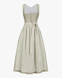 Leinendirndl lang mit Baumwollschürze