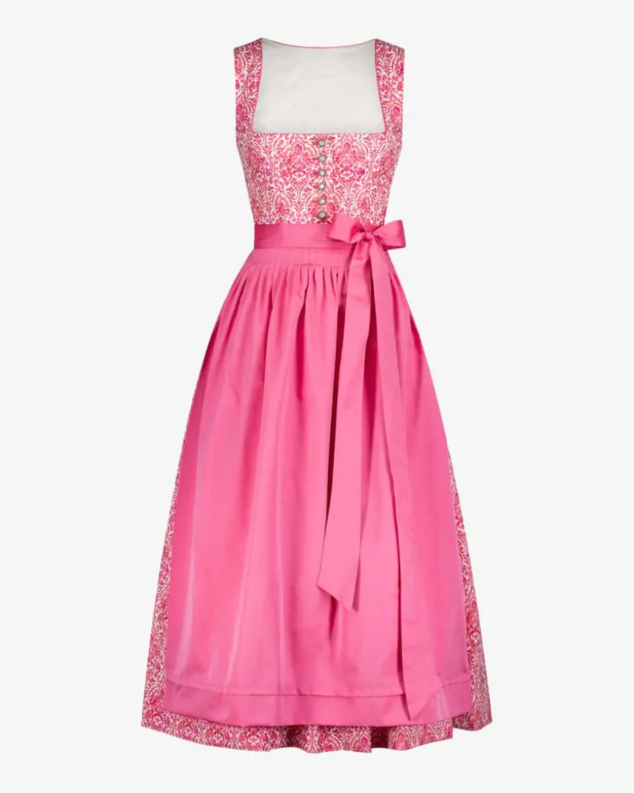 Leinendirndl lang mit Schürze