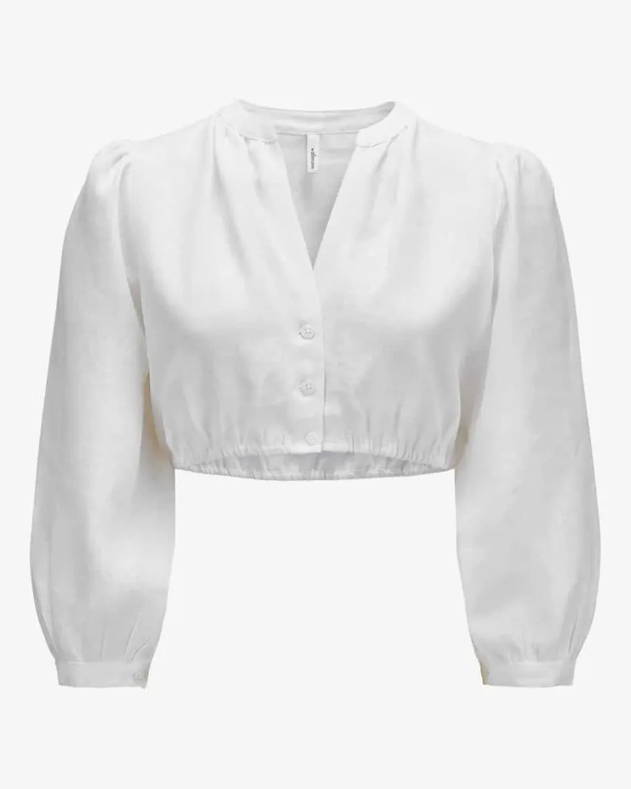 Leinen-Dirndlbluse