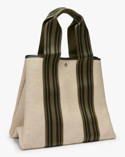 Linen Cream Traversée L Shopper