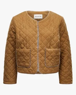 Lizetta Samt-Steppjacke