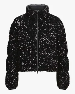 Louvi Pailletten-Daunenjacke