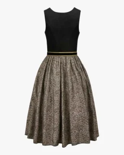 Maliano Leder-Midi-Dirndl mit Schürze