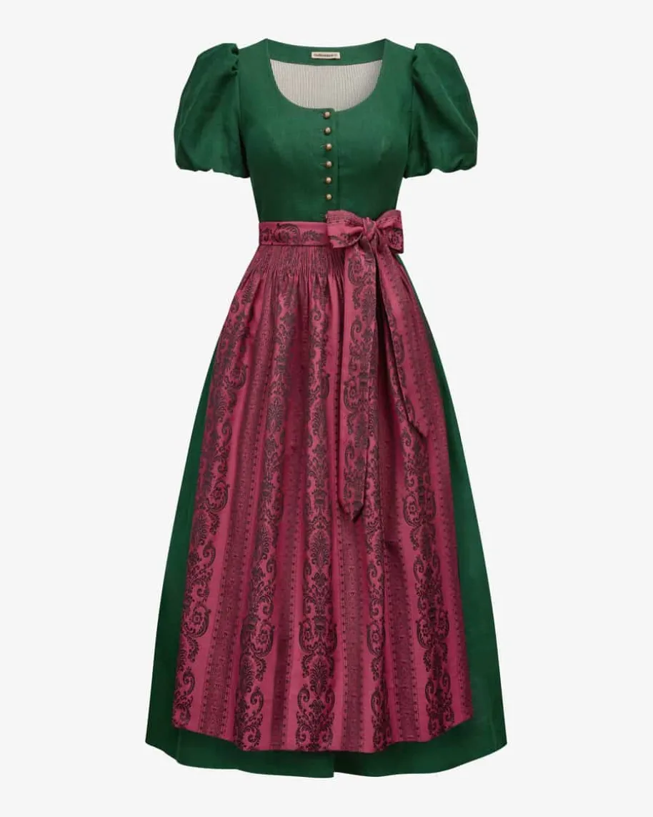 Margret Dirndl lang mit Schürze