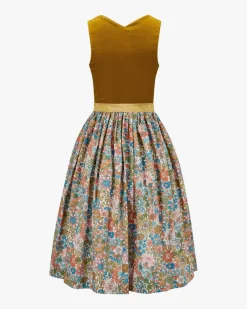 Marie Midi-Dirndl mit Seidenschürze