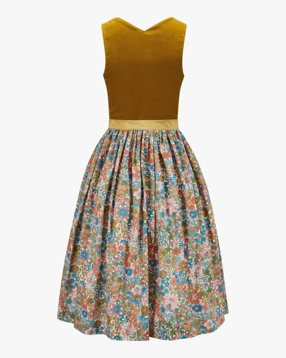 Marie Midi-Dirndl mit Seidenschürze