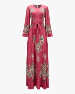 Maxi-Seidenkleid