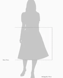 Midi-Dirndl mit Seidenschürze