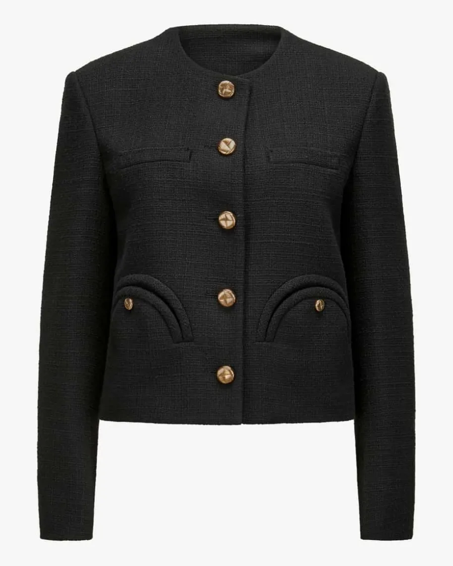 Missy Shamo Bolero Blazer aus Baumwoll-Mix