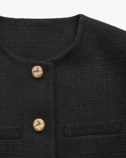 Missy Shamo Bolero Blazer aus Baumwoll-Mix