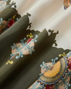 Muumuu Seiden-Kaftankleid