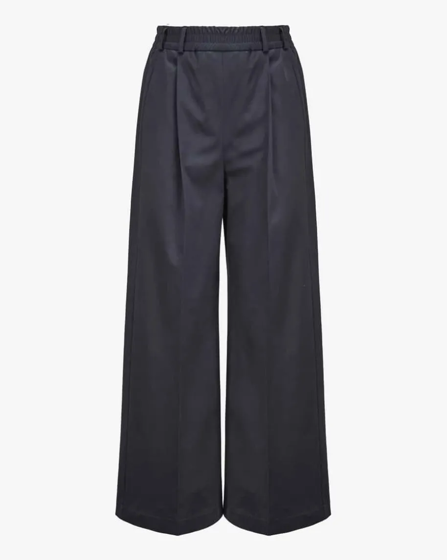 7/8-Palazzohose aus Baumwoll-Mix