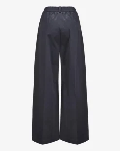 7/8-Palazzohose aus Baumwoll-Mix