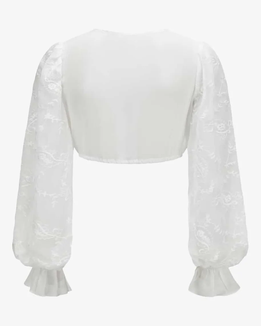 Polly Dirndlbluse Semi-Transparent