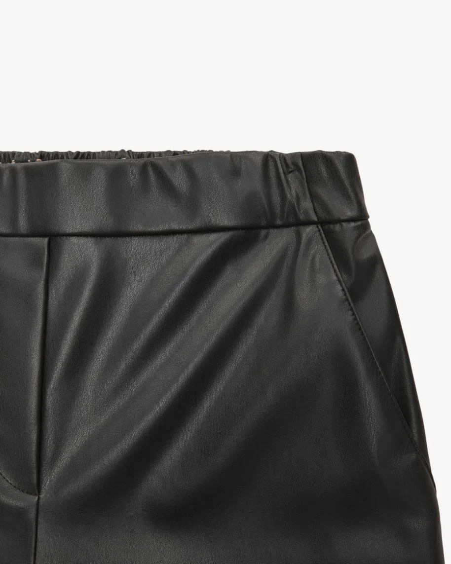 Ranchi 7/8-Kunstlederhose High Waist Relaxed Fit