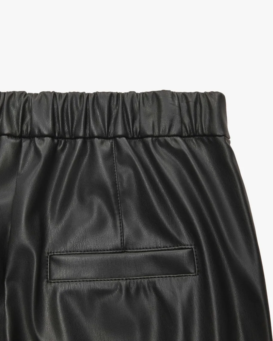 Ranchi 7/8-Kunstlederhose High Waist Relaxed Fit