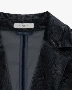 Samtblazer aus Baumwolle