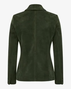 Samtblazer Slim Fit aus Baumwoll-Mix