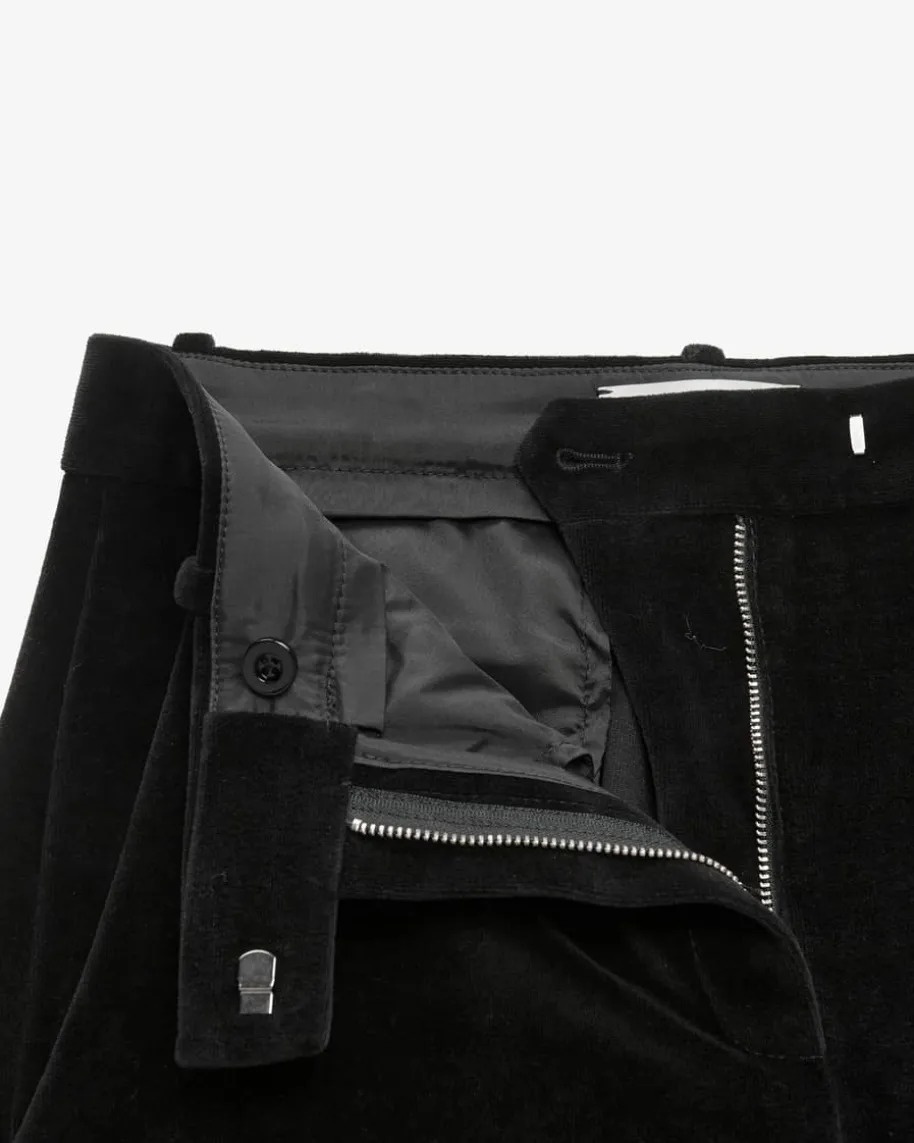 Samthose aus Baumwoll-Mix