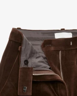 Samthose aus Baumwoll-Mix