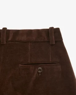 Samthose aus Baumwoll-Mix