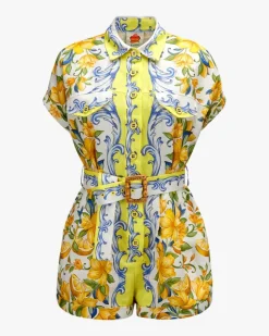 Sicily Scarf Leinen-Jumpsuit