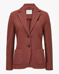 Strickblazer Slim Fit aus Schurwoll-Mix