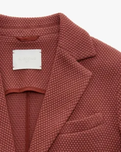 Strickblazer Slim Fit aus Schurwoll-Mix