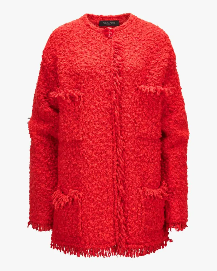 Strickjacke aus Woll-Mix