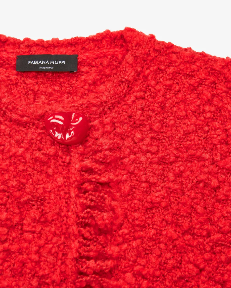 Strickjacke aus Woll-Mix