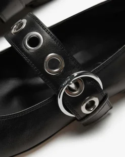 Uma Eyelet Ballerinas