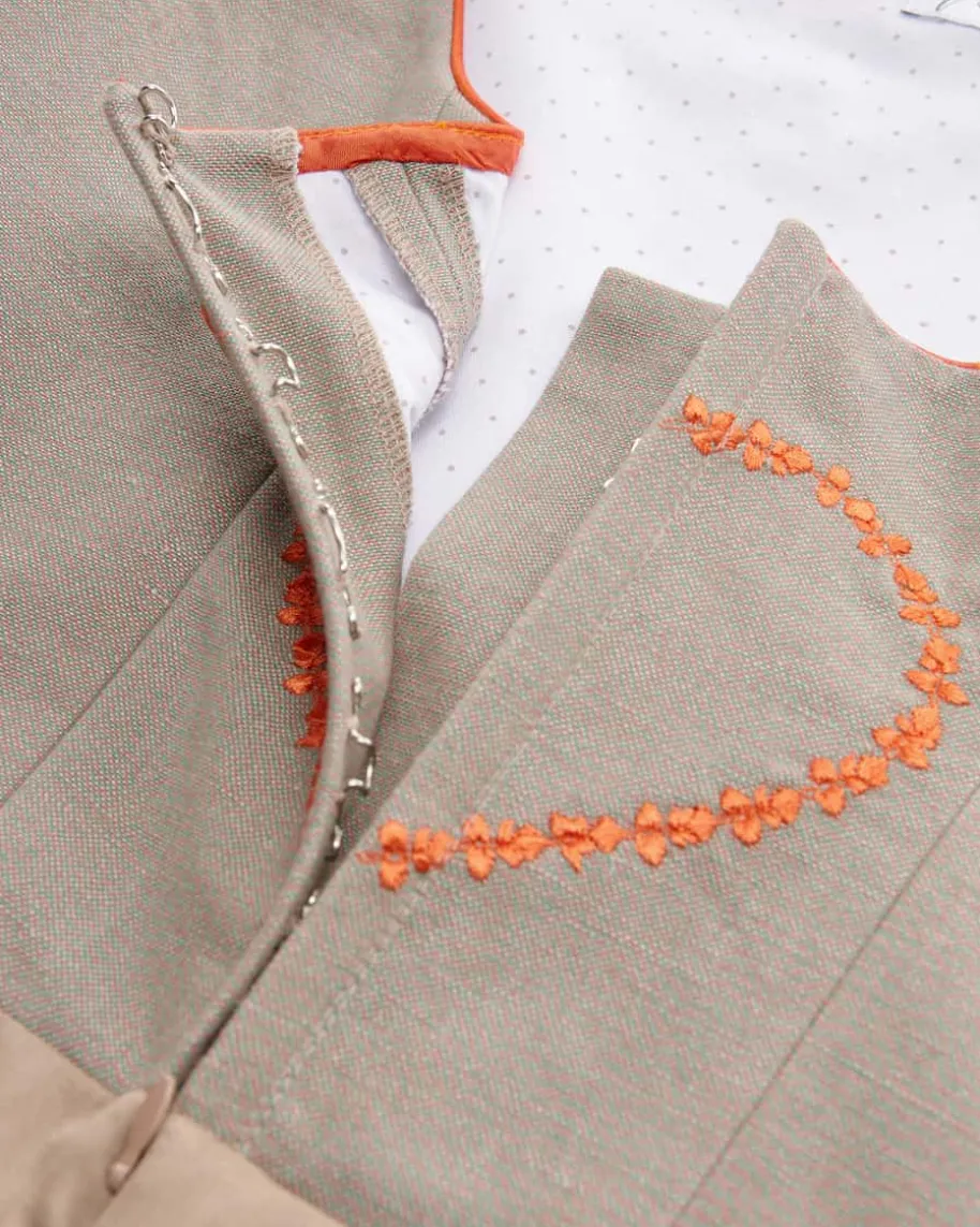 Valentina Midi-Dirndl mit Seidenschürze